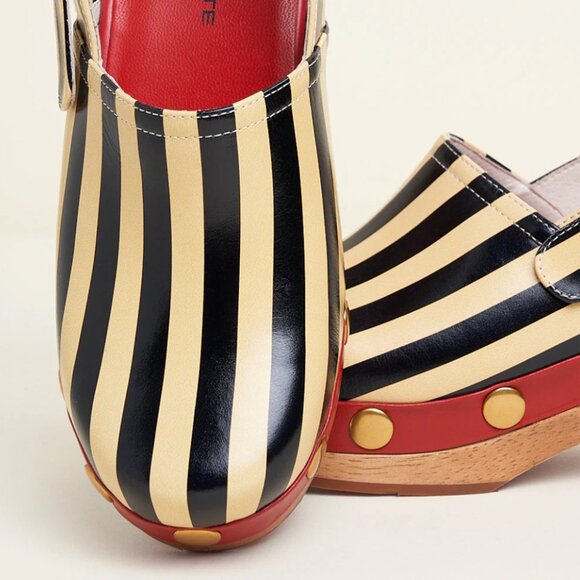 CHARLOTTE STONE Jone Clog with Stripe Details - SIZE 10 - Picture 4 of 6